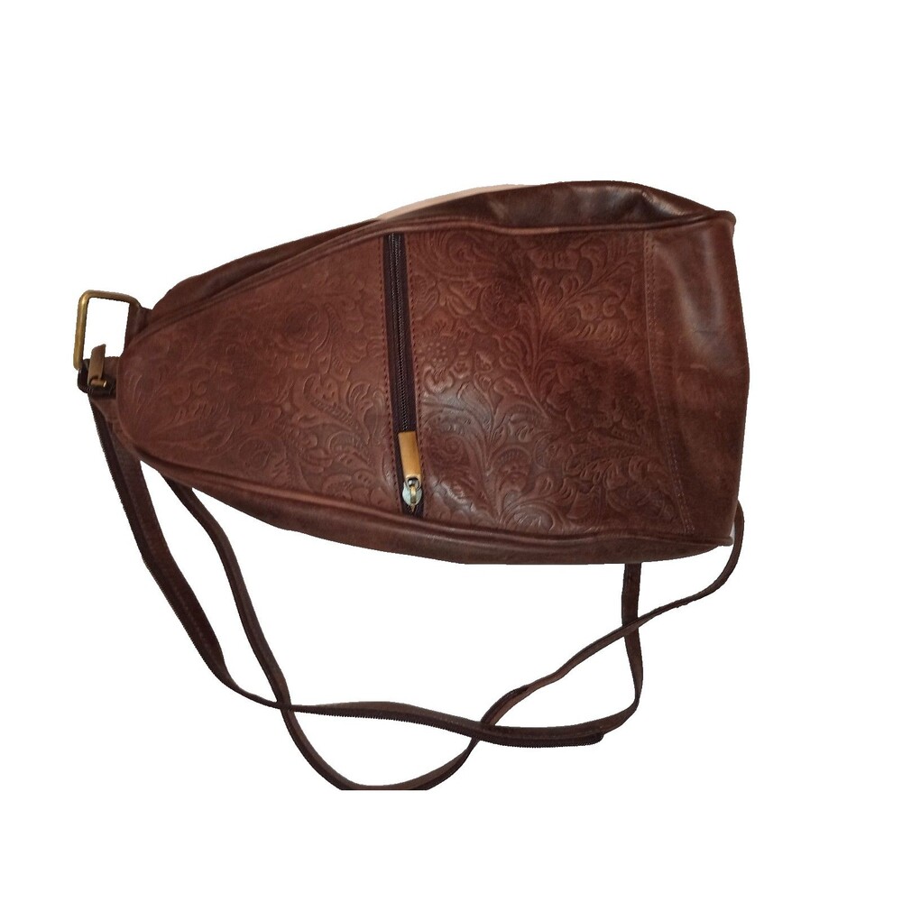 Biacci Inc Genuine Leather Embossed Handbag - Converts To Backpack, 2010s